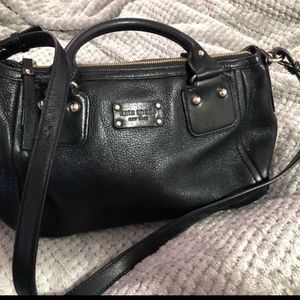 Kate Spade black pebbled leather shoulder/hand bag